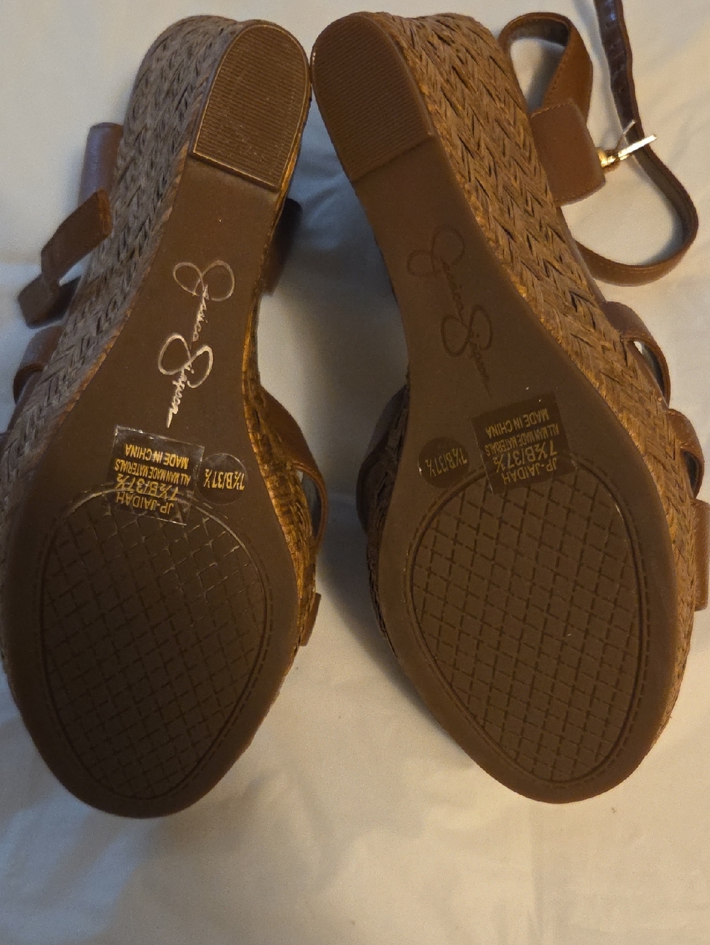 Jessica Simpson Brown Strappy Slingback Heels - Picture 10 of 13